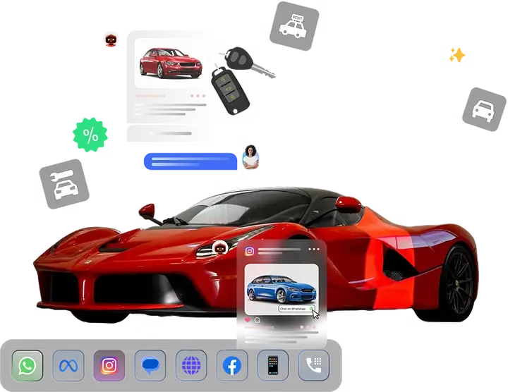 RCS messaging for automotive dealerships and car listings